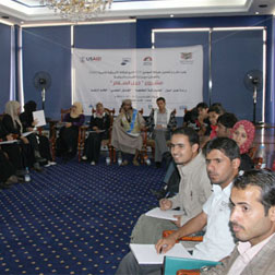 Attentive youth during the CLP-sponsored civics workshop.