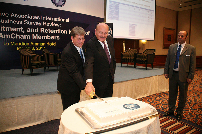 Creative and the AmCham in Jordan celebrate their partnership.