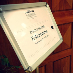 Panneau de séminaire E-Learning