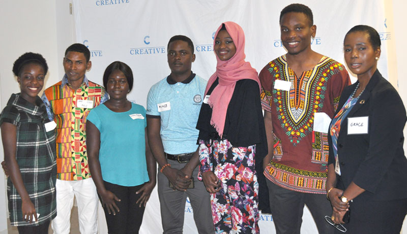 West Africa Student panel of speakers.