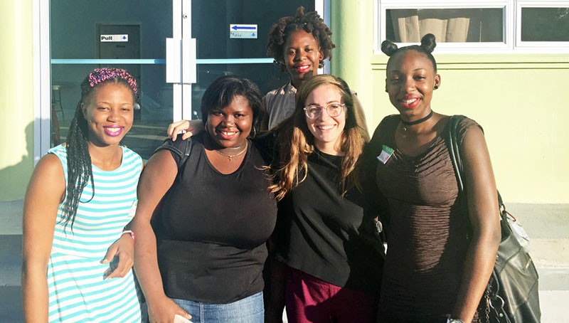 Creative’s Cate Johnson with a group of youth asset mappers.