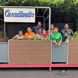 People explore the new mini park, or Cuscatlánito.