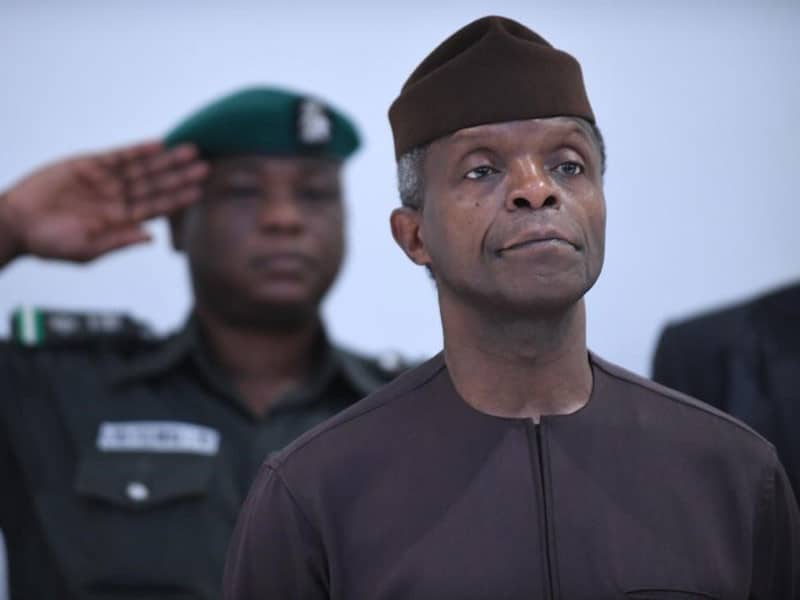 Nigerian Vice President Yemi Osinbajo at the country's Annual Education Conference.