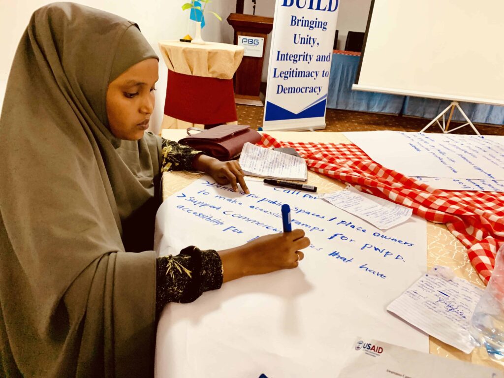 young girls in BUILD activity in Somalia