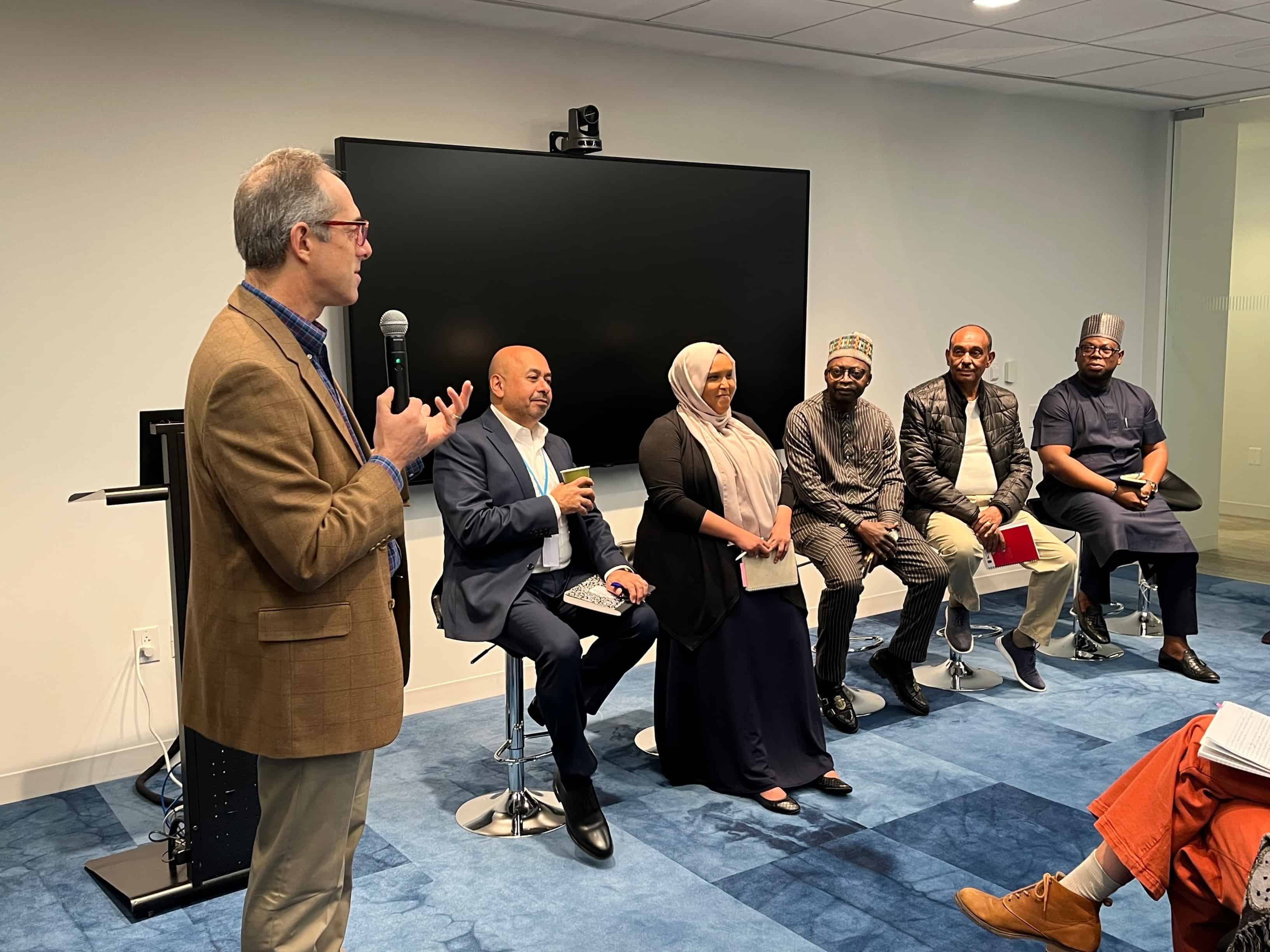 Cory Heyman, VP of Creative's Education Division, introduces leaders from projects in Africa and the Middle East as they share their insights on strengthening education systems.